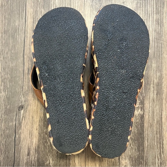 SHEIN Women’s Wedges Leopard Print Platform Sandals Flip Flops Shoes Summer 8 - Picture 8 of 8